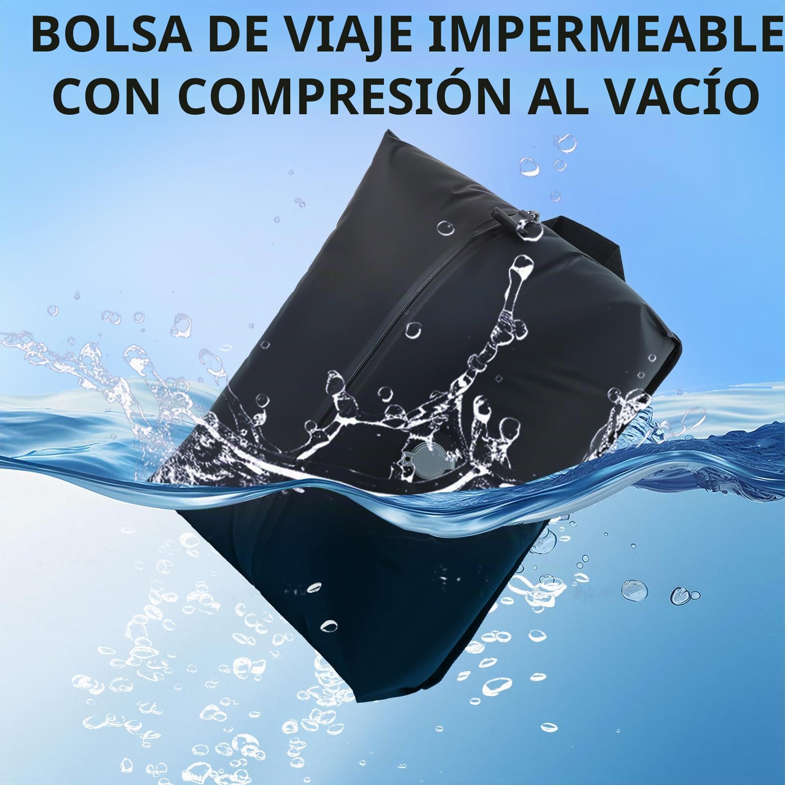 Bolsas de almacenamiento al vacío para equipaje de viaje, almacenamiento de privacidad no transparente, bolsas de embalaje al vacío herméticas para empacar equipaje, bolsas de compresión al vacío