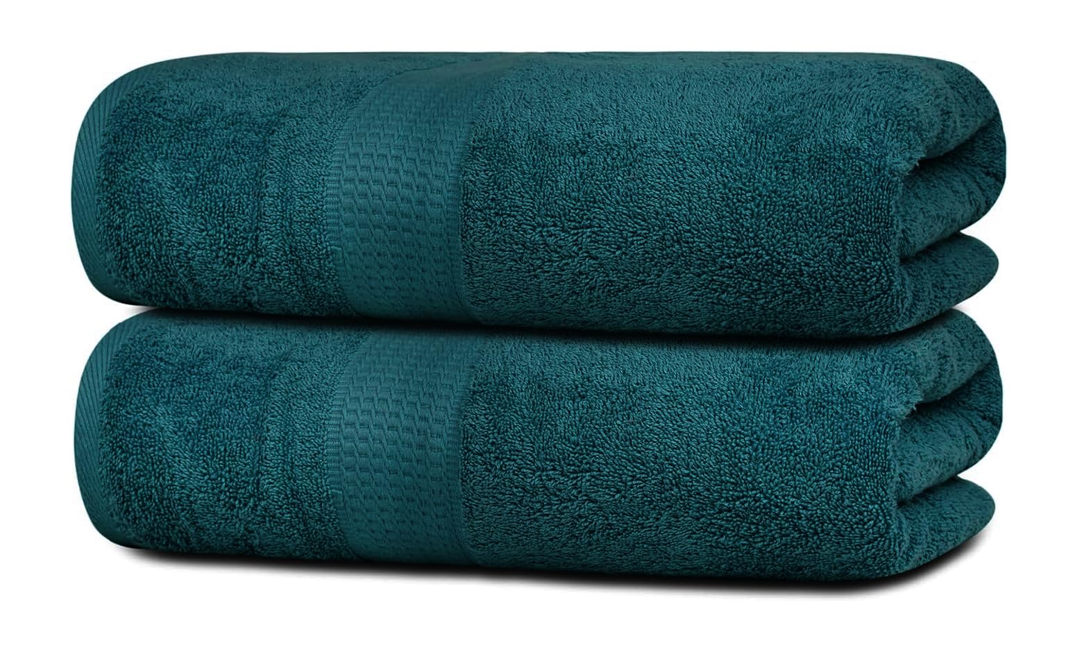 Pack of 1-2 Extra Large Luxury Jumbo Bath Sheets 800GSM Pure Egyptian Cotton Highly Absorbent Big Bath Sheets Super Soft XL Bath Towels (2, Blue Lagoon)