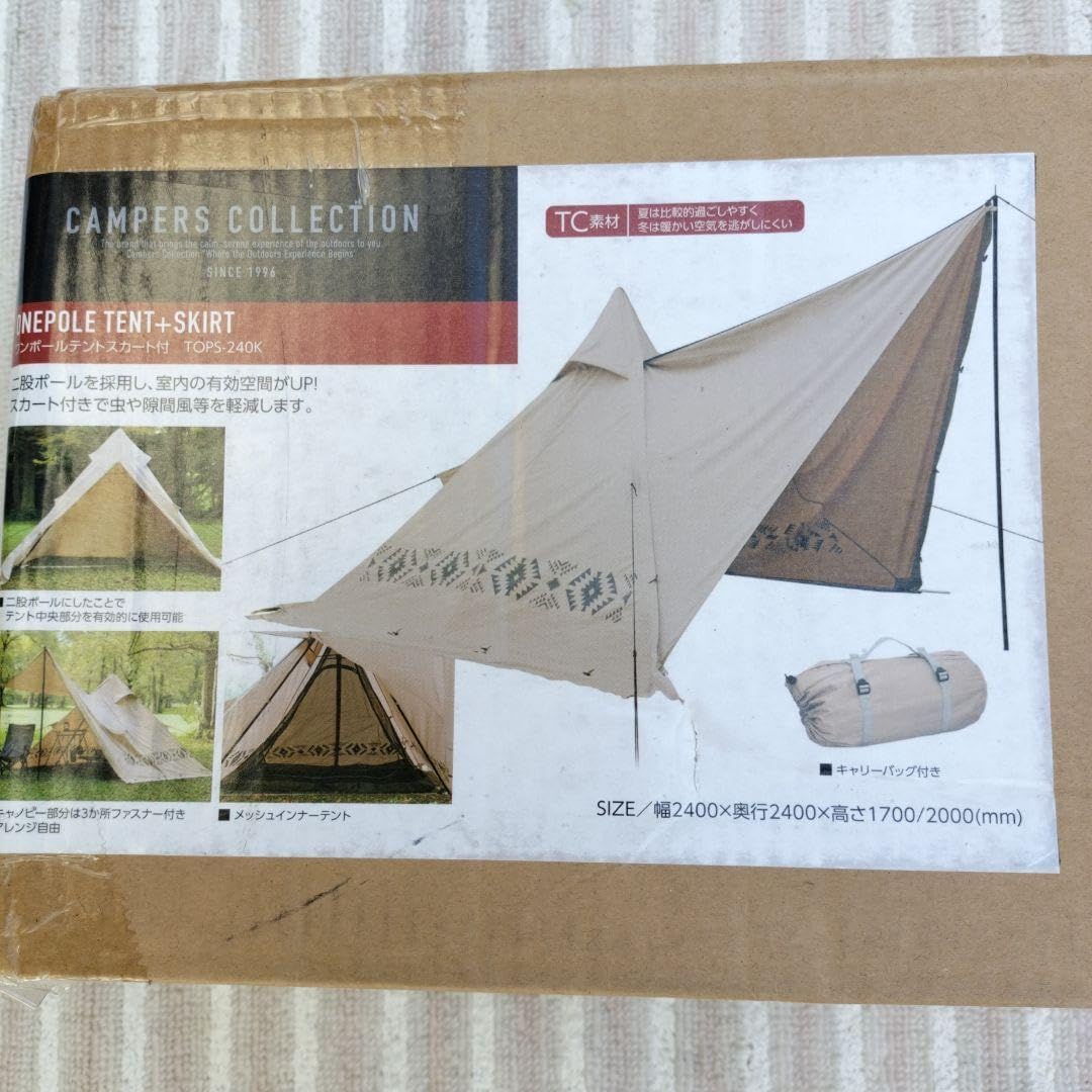 CAMPERS COLLECTION ワンポールテント TOPS-240K TOPS-240K(BE) TC