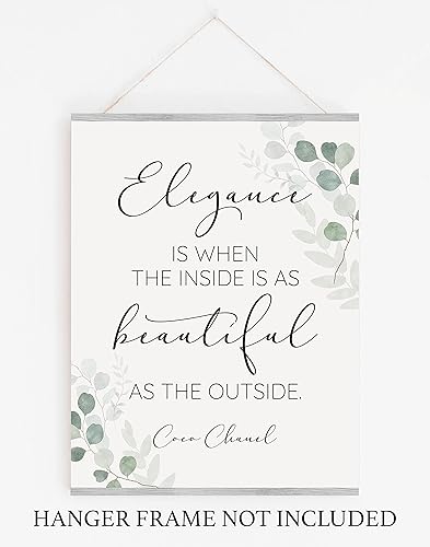 Miniatura 6 de Elegance is… | Fashion Icon Quote Wall Art | 11x14 UNFRAMED Black, White, Green Art Print | Contemporary, Positive, Inspirational, Famous Quotes,