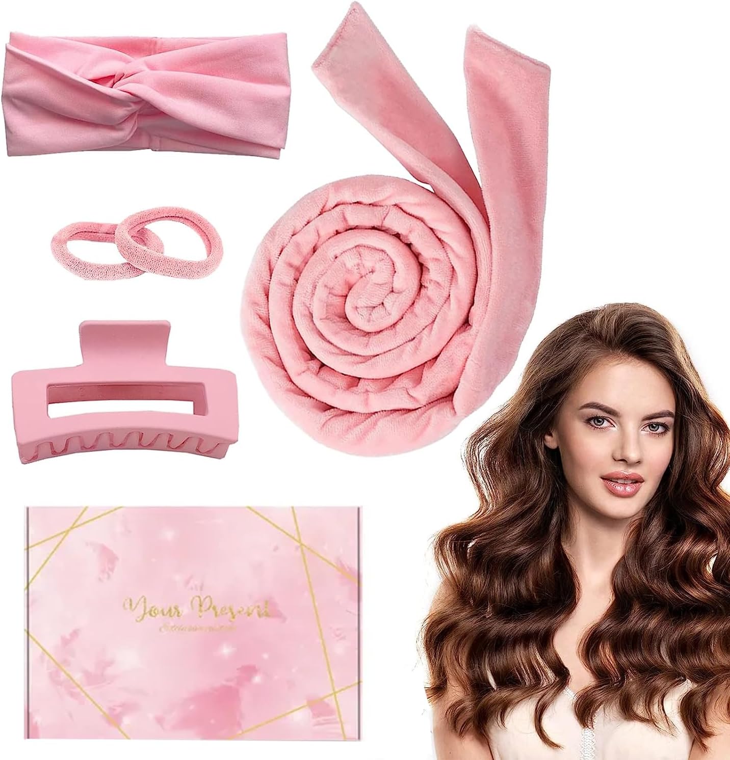 Heatless Curlers HeadbandNo Heat Hair Curler for SleepingHeatless