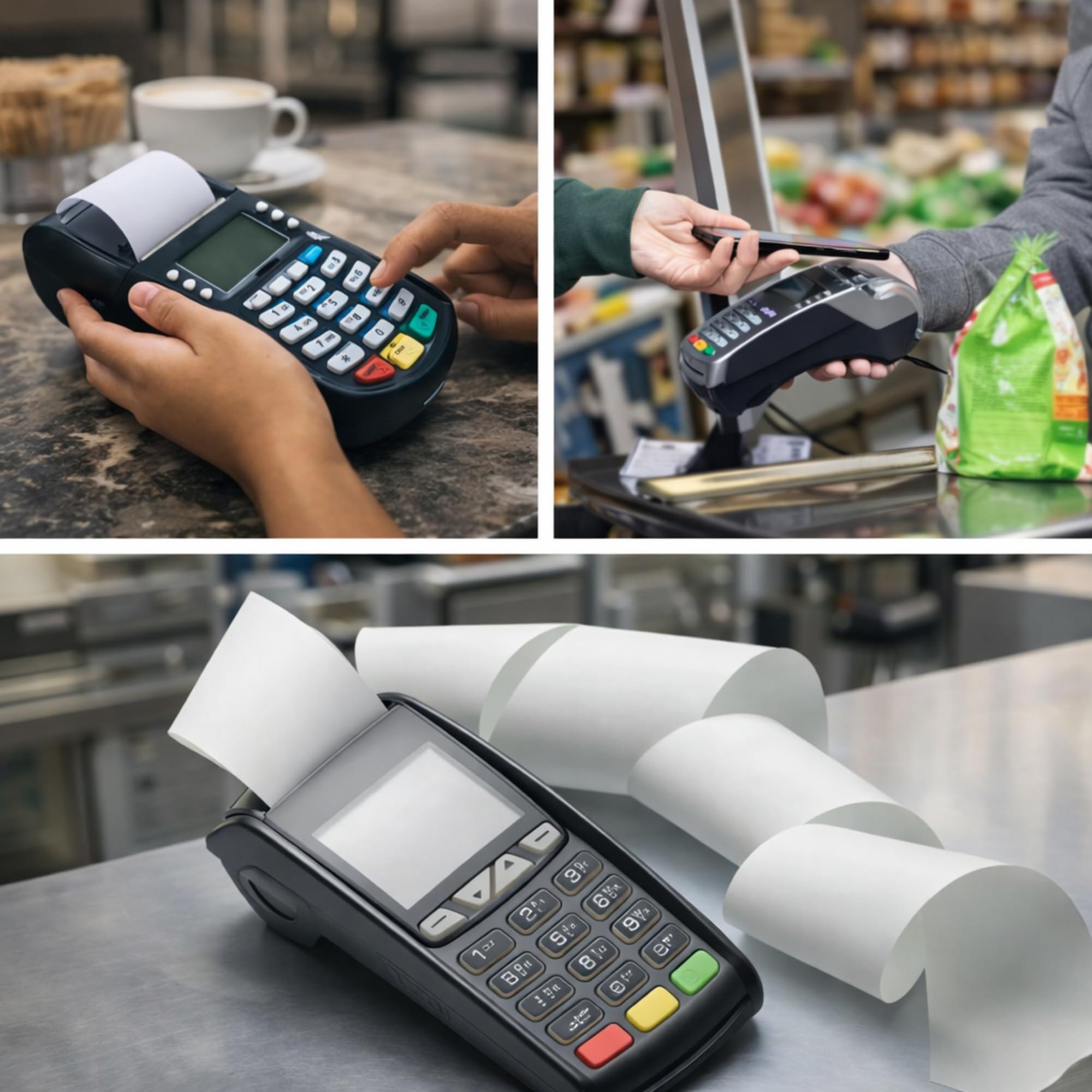 50 Rotoli POS Carta Termica (80 mm x 80 mt) GARANTITI e PROFESSIONALI - Anima da 12 mm - BPA Free 55 g per Registratore di Cassa, Calcolatrici e POS - Stampa Nitida e Duratura