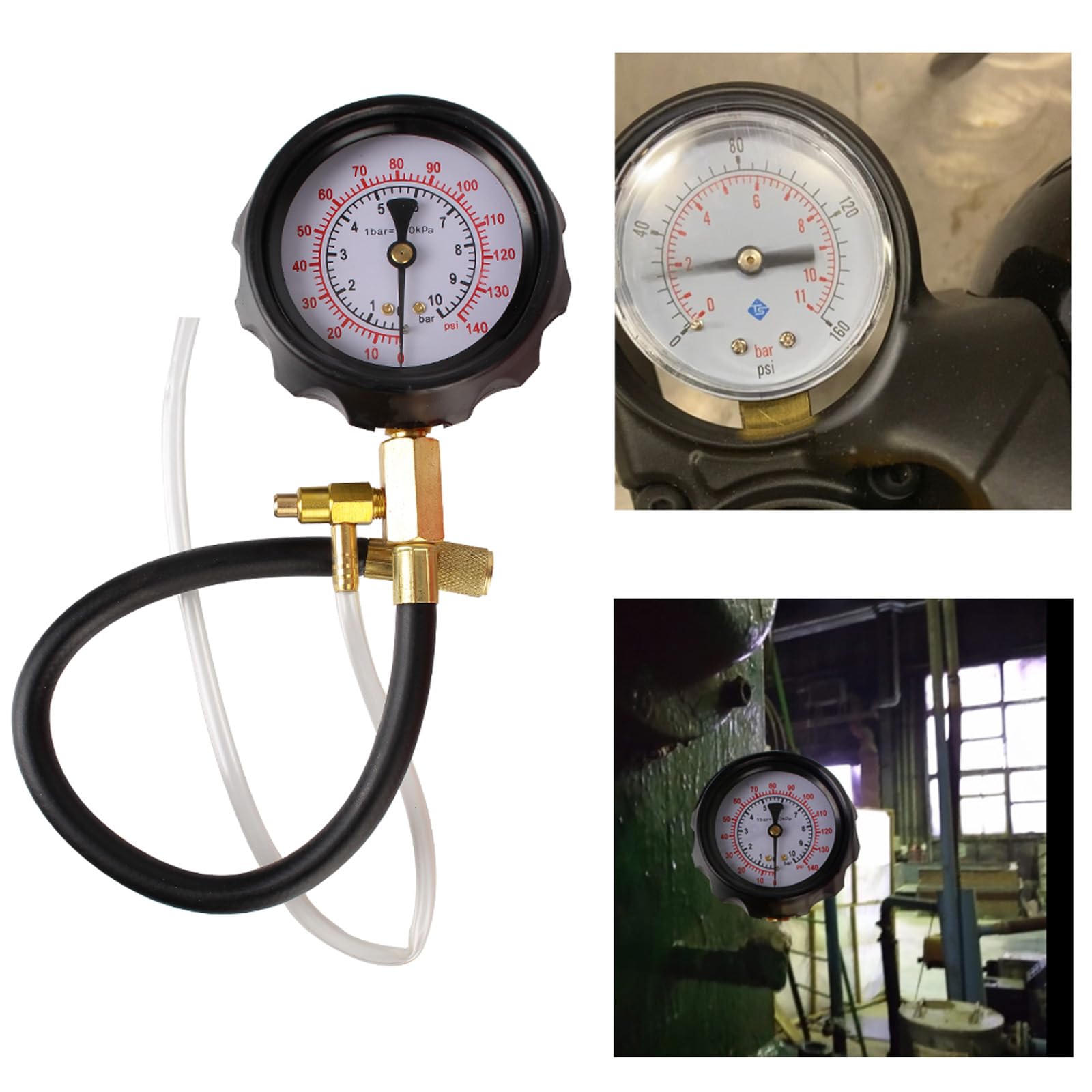 Kit motore Dispositivo diagnostico auto 0-140 0-10 Misuratore di pressione dell'olio per pompa di iniezione tester pompa professionale dispositivo diagnostico