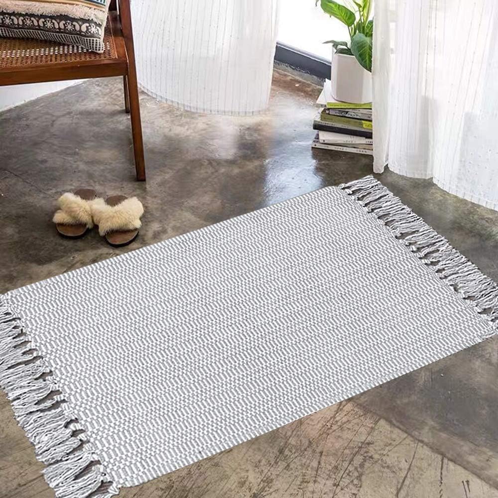 CAINANEL Boho kitchen Rug Laundry Room Rug 2'x3'Farmhouse