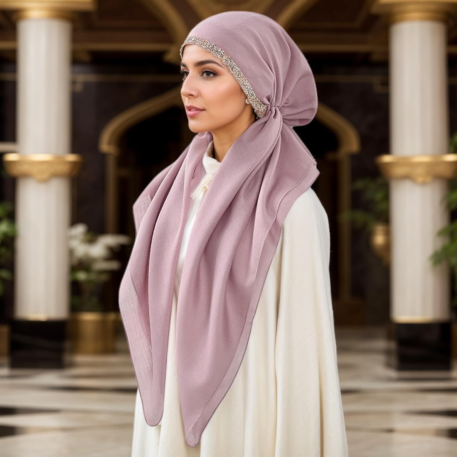 Hijab Scarf for Women, Muslim Head Scarf for Women, Instant Hijab, Muslim Wraps, Lightweight Stretchy Hijabs - Image 7