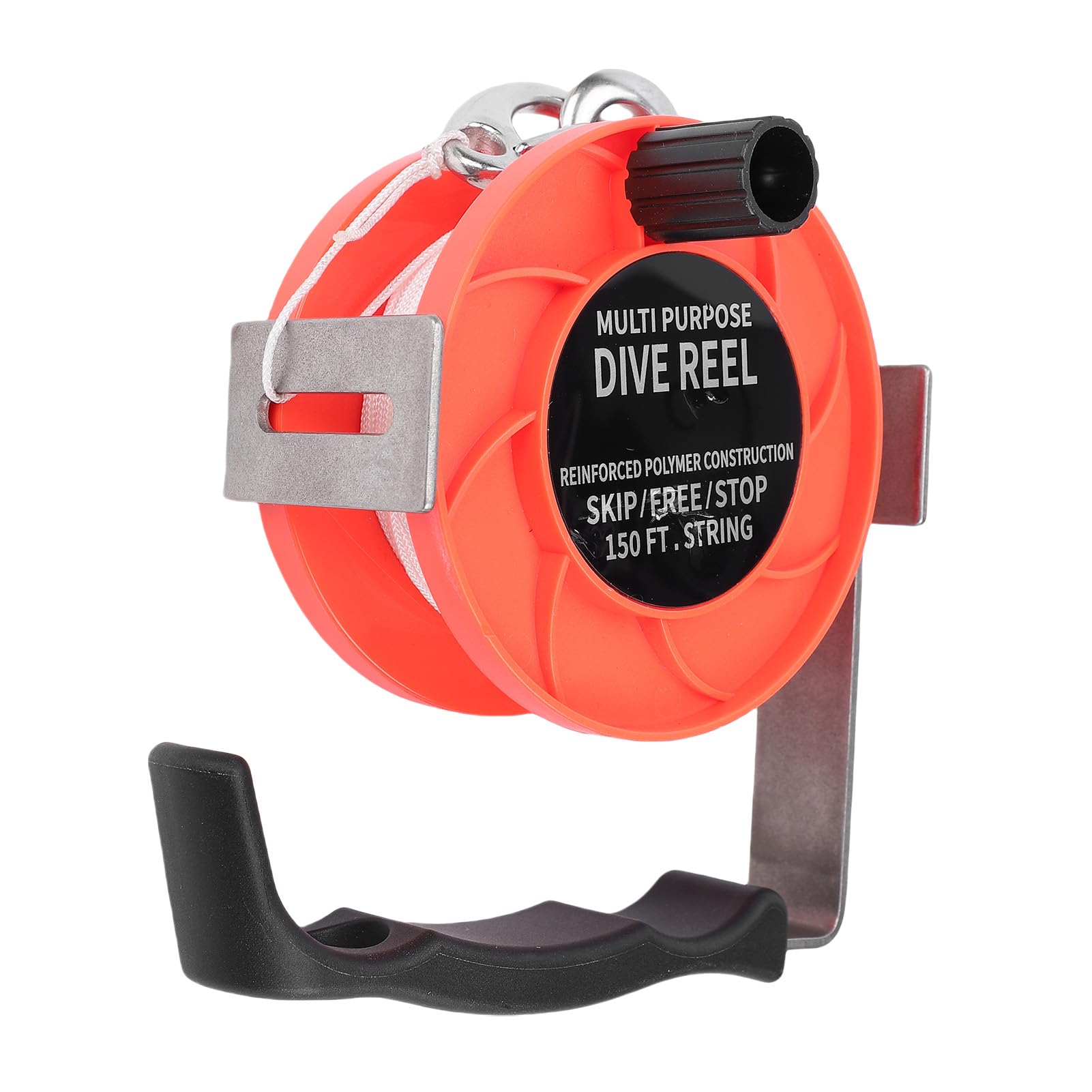 Moulinet de plongée orange de 150 pieds pour explorer les épaves