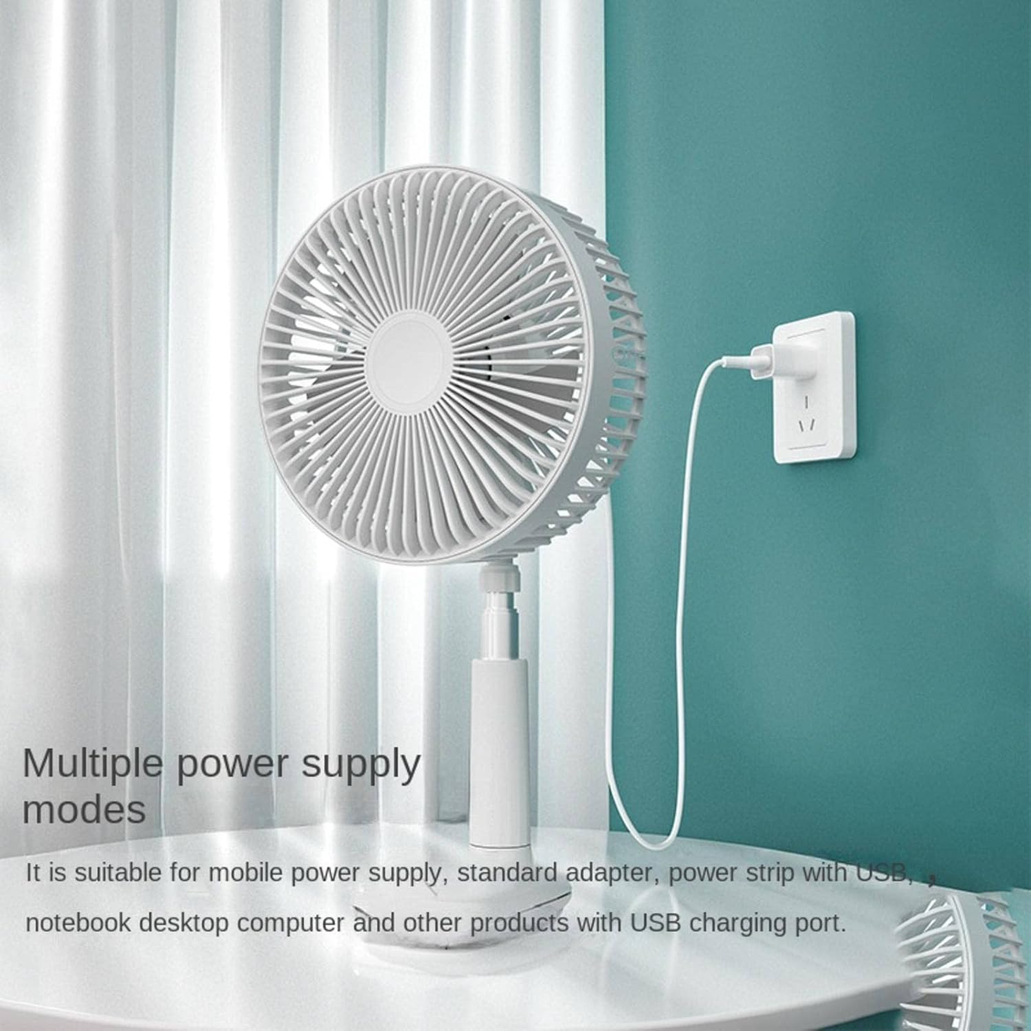 NA New Fan F8 Clip Fan Portable Telescopic Fan Mini Fan Desktop Fan Outdoor USB Fan Shaking Head