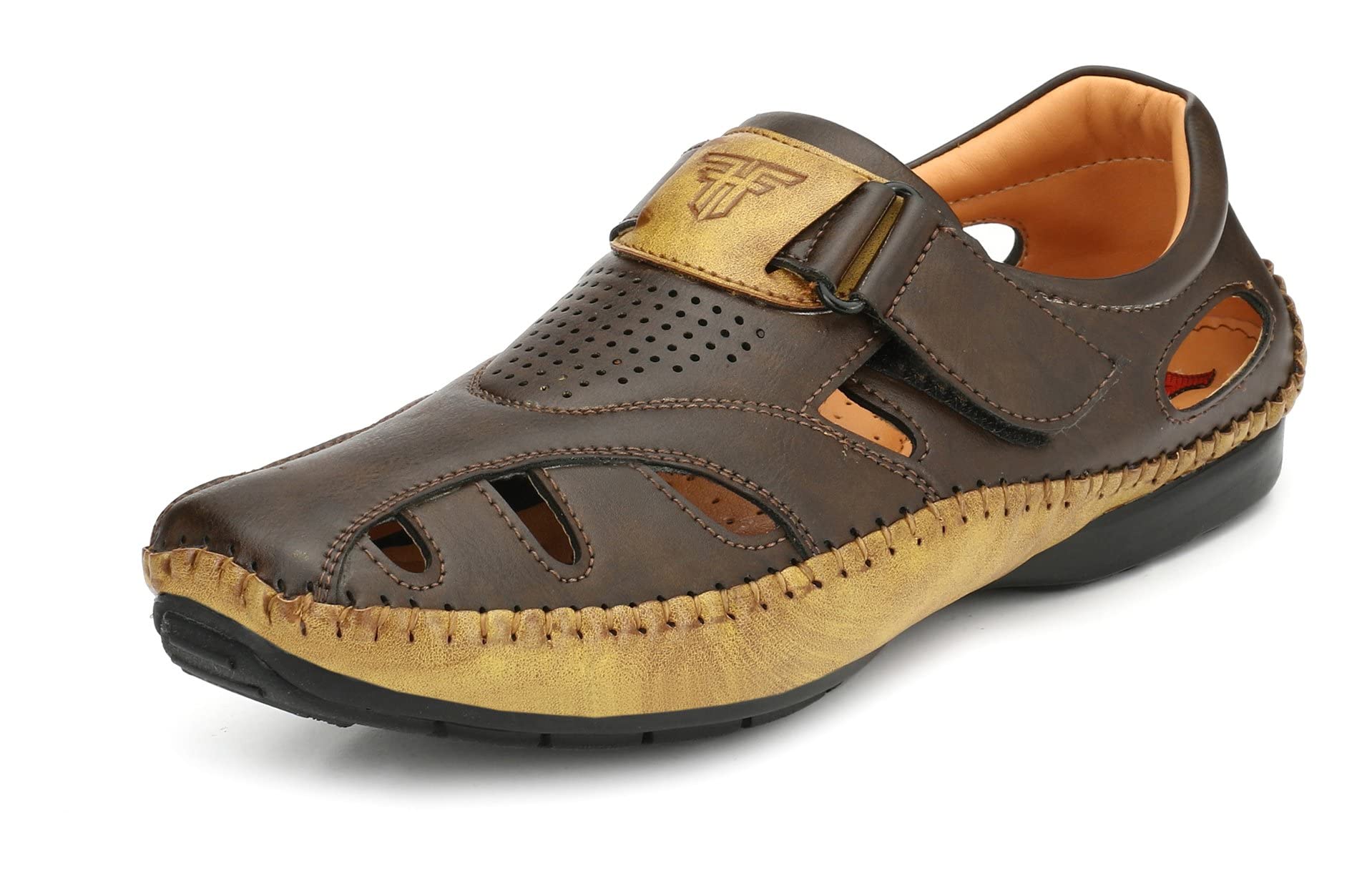 FASHION VICTIM Mens Brown Fisherman Sandal - 7 (B0784CFSF2) Amazon Price History, Amazon Price Tracker