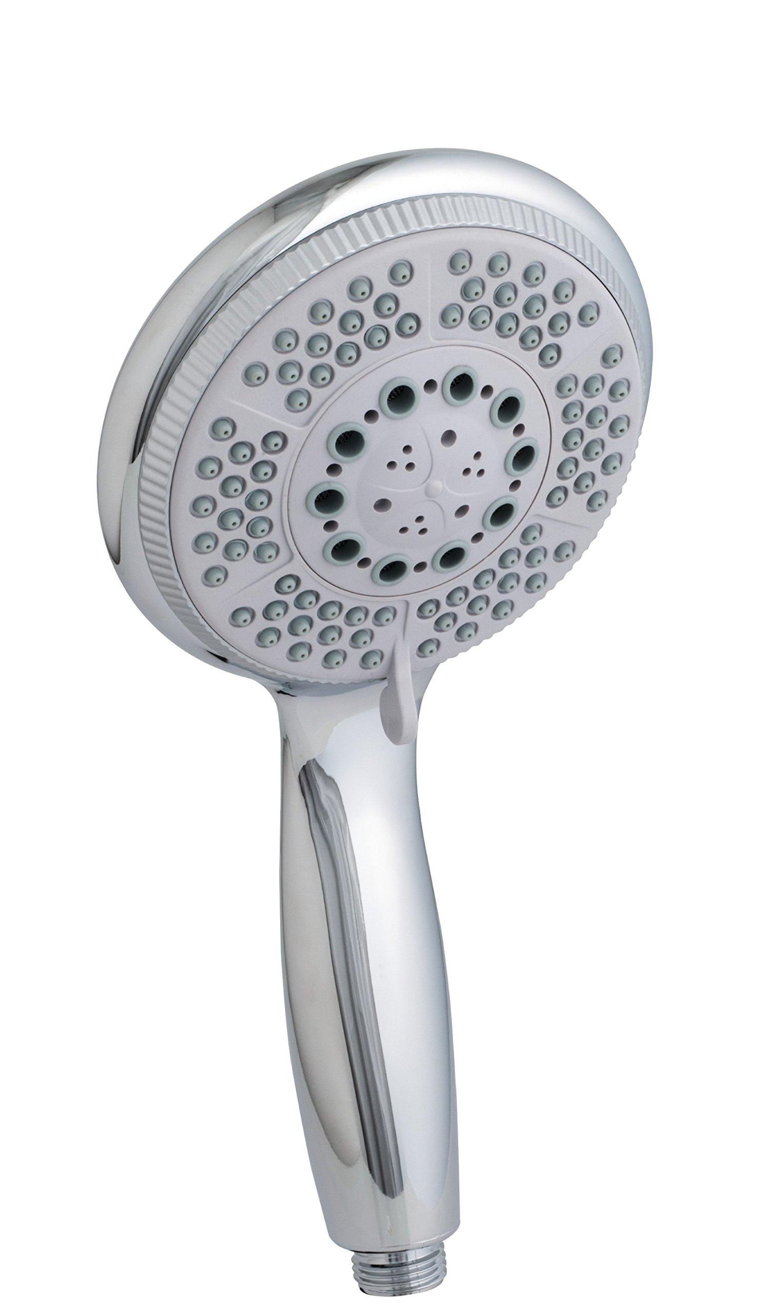 tesa SPAA zestaw prysznicowy: drążek, wąż, słuchawka pod prysznic – samoprzylepna armatura prysznicowa – bez wiercenia – chromowany metal – 90 cm