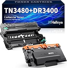 Halloya TN3480 Toner with DR3400 Drum Compatible with Brother TN3480 & DR3400 for HL-L5100DN MFC-L5750DW MFC-L5700DW DCP-L5500DN (TN3480+DR3400)