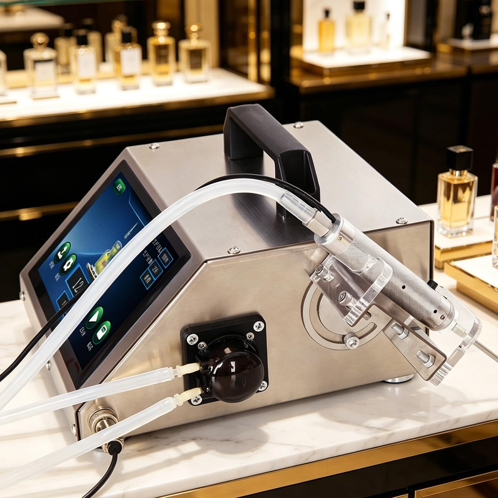 Digitale Präzisions-Abfüllmaschine Für Flüssigkeiten, 3 Optionale Pumpenmodelle (1–30 Ml / 1–100 Ml), Edelstahl Tragbarer, Quantitativer Abfüller Für Niedrigviskose HD1360