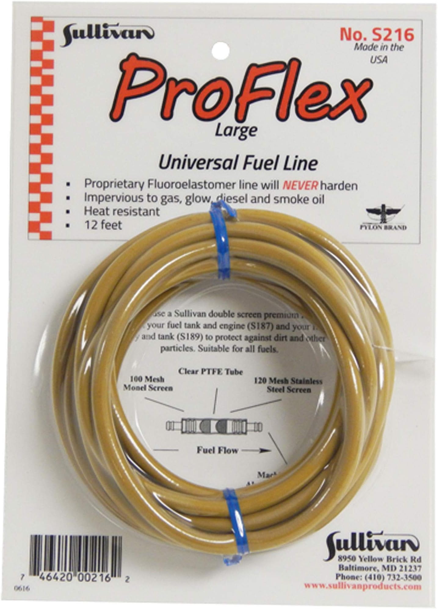 Sullivan Products 10' Proflex Large Universal SUL216 Airplane Fuel & Accessories