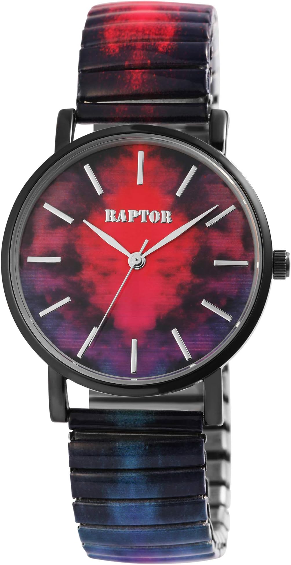 Raptor Colorful Edition Dameshorloge met roestvrijstalen trekband, 36 mm, kleurrijk polshorloge, analoog, stretch, cadeaus voor vrouwen, Kleurrijke toekan, armband