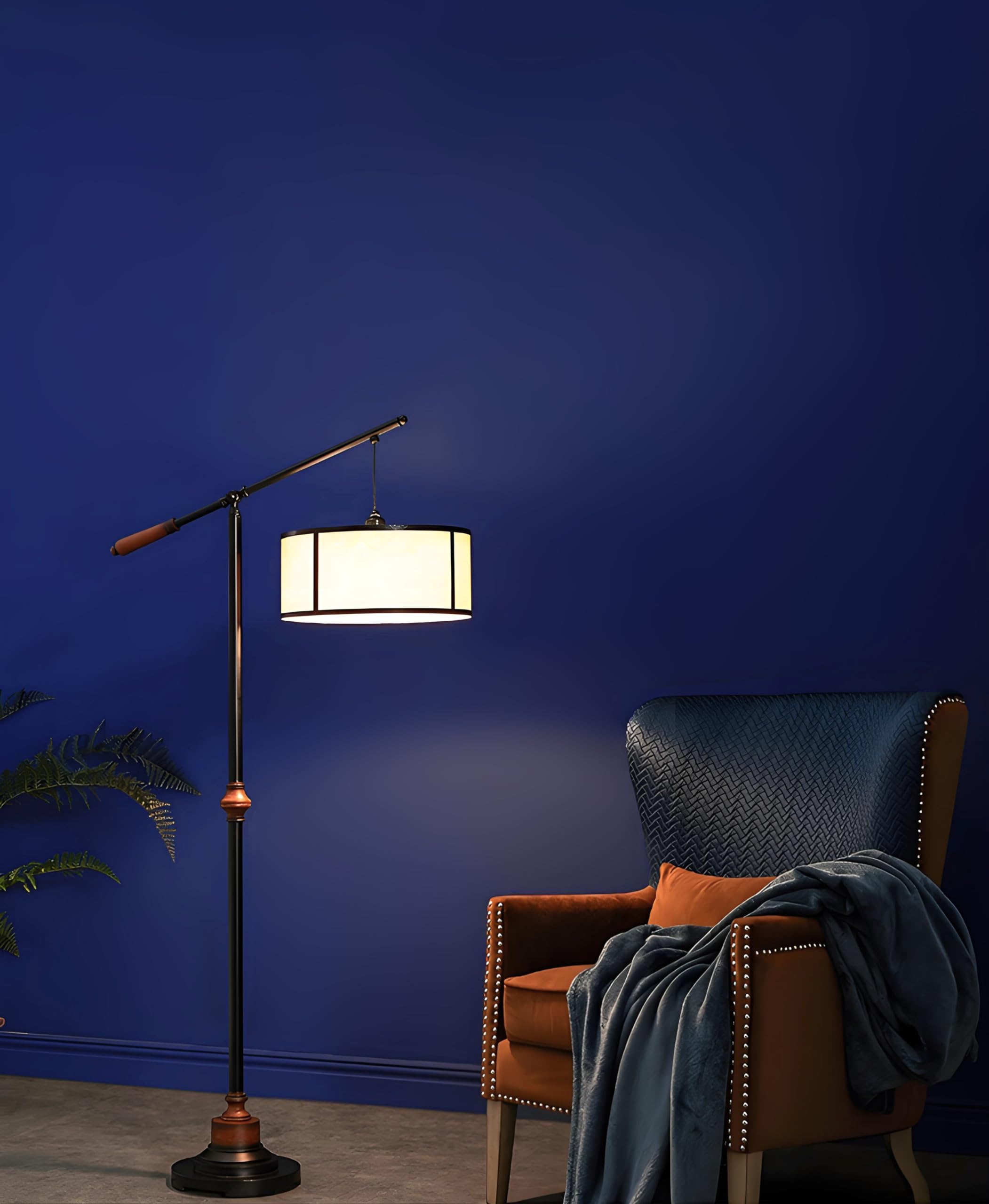 Safiyya Blue Silk Textured Peel & Stick Wallpaper – Dark Blue Vinyl Contact Paper, 17.3" X 118" Roll 1 thumbnail image