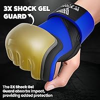 Vista 30 de WYOX Guantes interiores de boxeo de gel para hombres y mujeres, correas de muñeca rápidas de 31.5 in, protección acolchada para nudillos para Muay