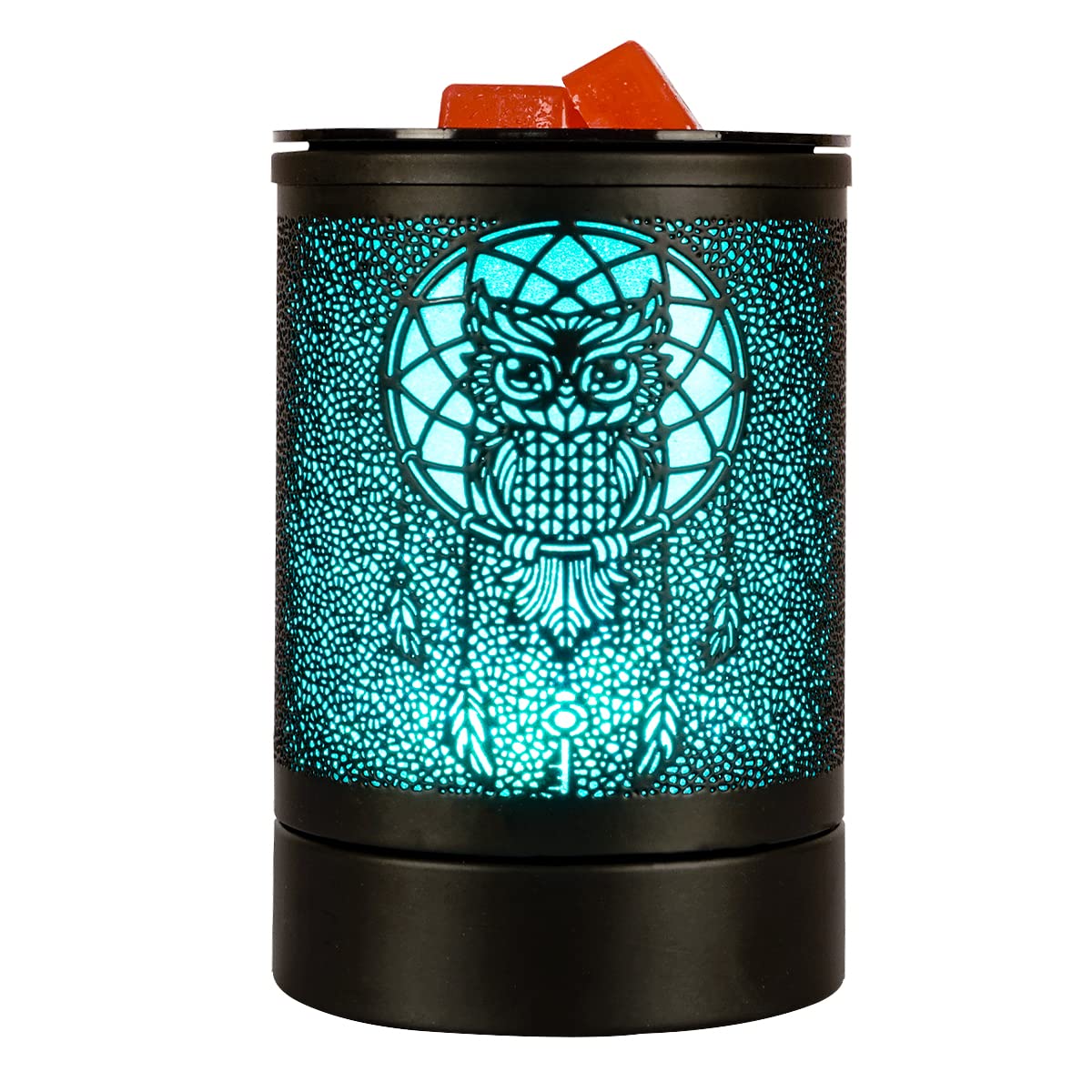 owl Black Electric Wax Melts Warmer for Scented Wax Cubes Oil Melter Scented Tart Burner for Home Decor