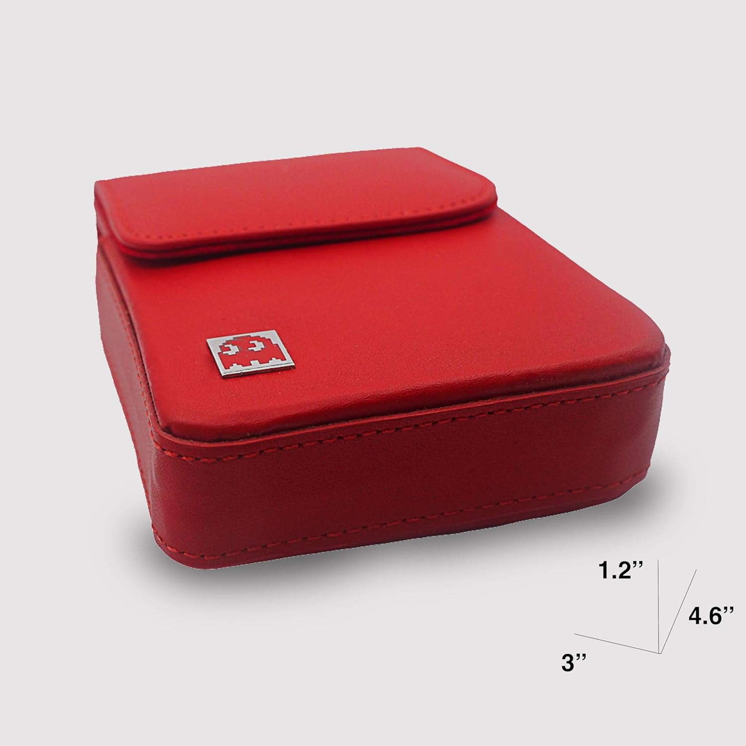 Miyoo Mini Plus v2 v3 v4 Real Genuine Leather Case - Uno Bridge Poker Playing Card Single Deck Holder (for Mini Plus Red-Red)