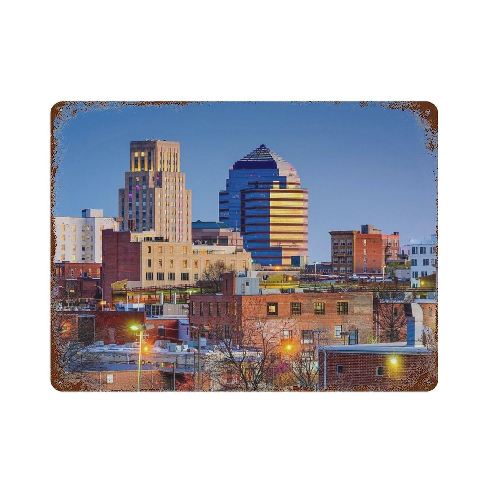 xiaoxiaoshen Real Photo Durham Decor North Carolina USA Wall Decor Art Metal Tin Poster Modern Home Decor Art Home Bar Shop Decorations Vintage Sign 30x40cm