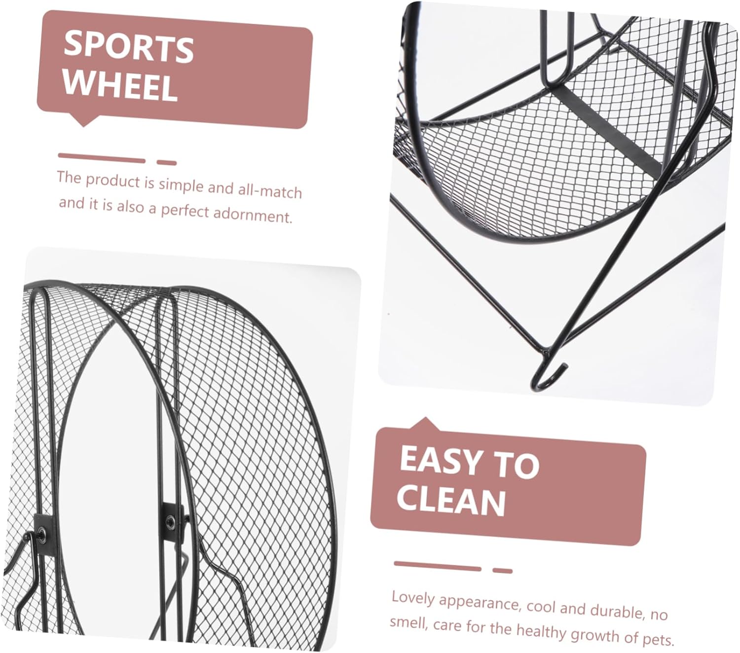 Hamster Wheel Quiet Running Toy for Hamsters Rats Squirrels Guinea Pigs and Pets