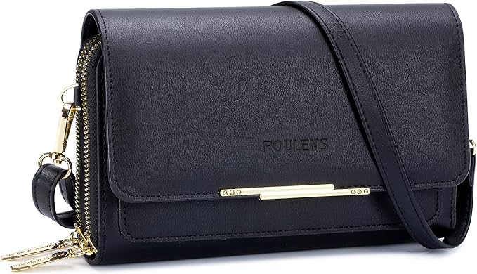 Roulens Small Crossbody Bag for Women,Cell Phone Purse Women's Shoulder Handbags Wallet Purse with Credit Card Slots