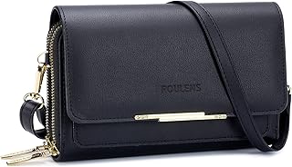 Roulens Small Crossbody Bag for Women,Cell Phone Purse Women's Shoulder Handbags Wallet Purse with Credit Card Slots