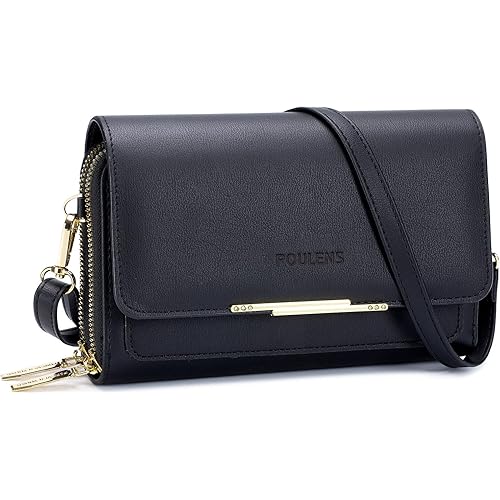Roulens Small Crossbody Bag for Women,Cell Phone Purse Women's Shoulder Handbags Wallet Purse with Credit Card Slots