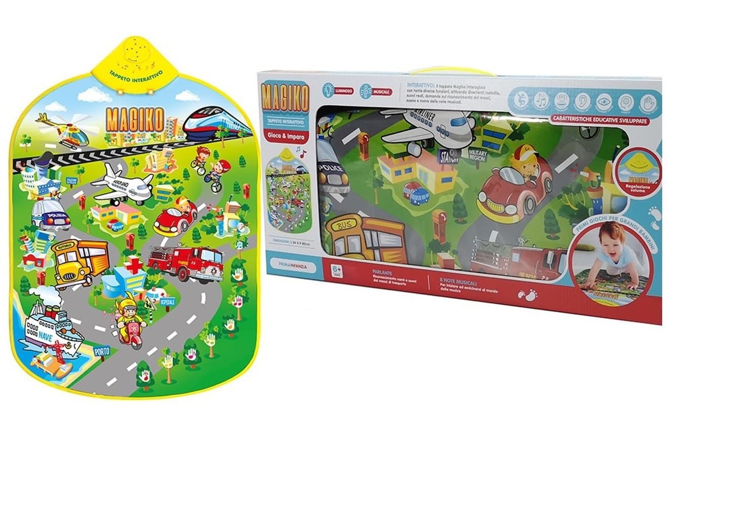 Giochi Bambini 1 Anno Batteria Bambini - Strumenti Musicali Giocattoli Bambino 1 Anno Tamburo Elettronico con Filastrocche e Luci Gioco Bambino Idea Regalo bimbo 1 2 Anno Anni