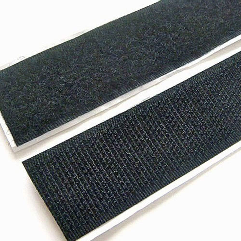 Electriduct 1/2" Self Adhesive Hook & Loop Tape Adhesive Backed Fabric Fastener | Used for Arts/Crafts & Home and Office - 25 Feet