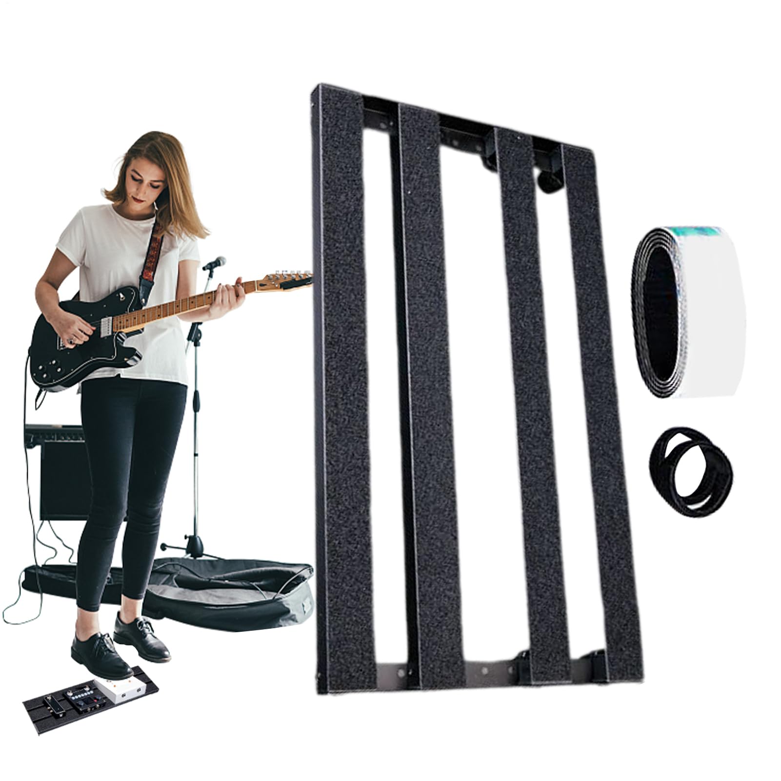 Pedaliera effetti per chitarra di precisione e robusti | Pedalboard Effetti Chitarra In Lega Per palco, studio, amanti della musica, musicisti, professionisti, principianti