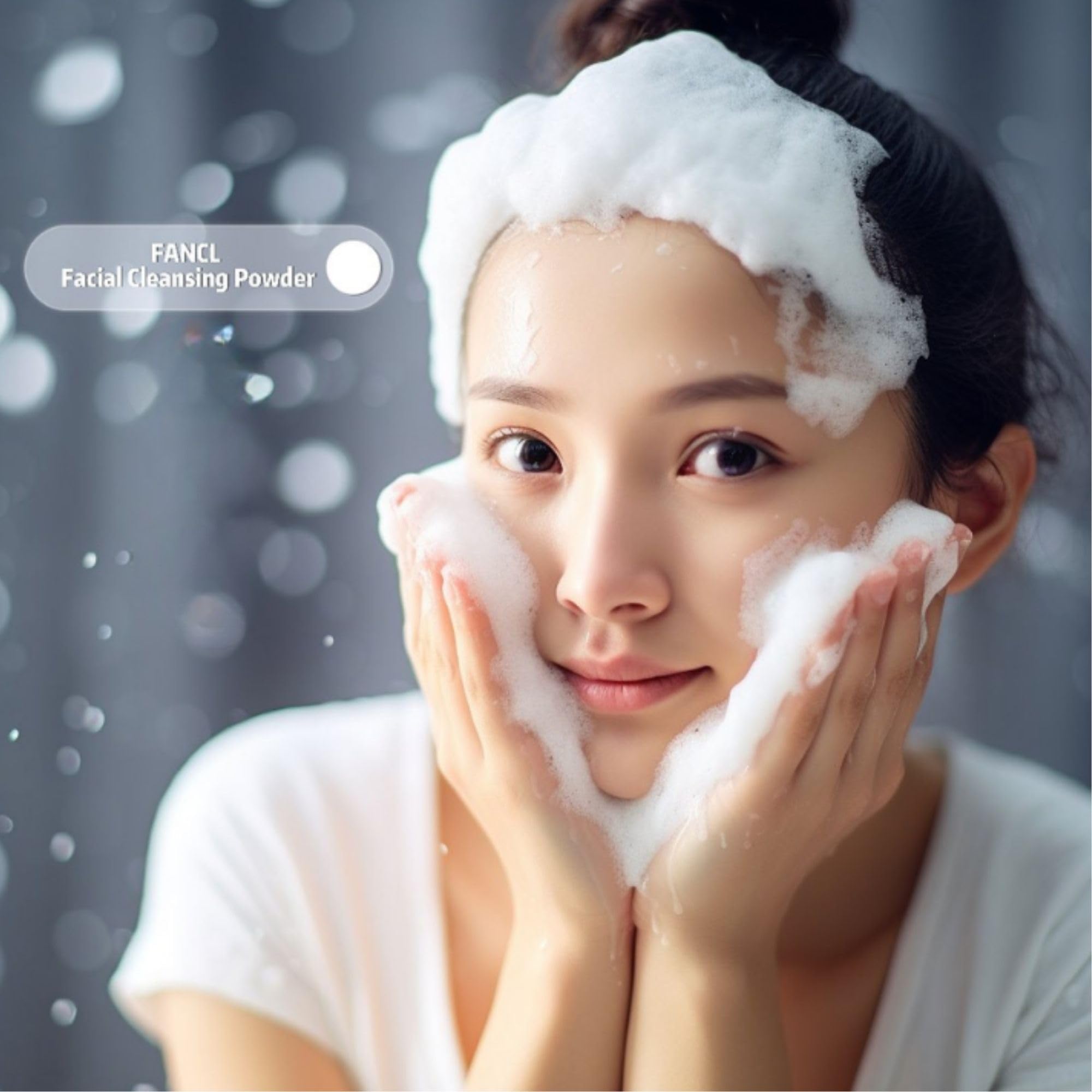 フレンチぶるClear wash cleansing foam 100g FANCL Pó de limpeza facial – limpador facial japonês, sabonete