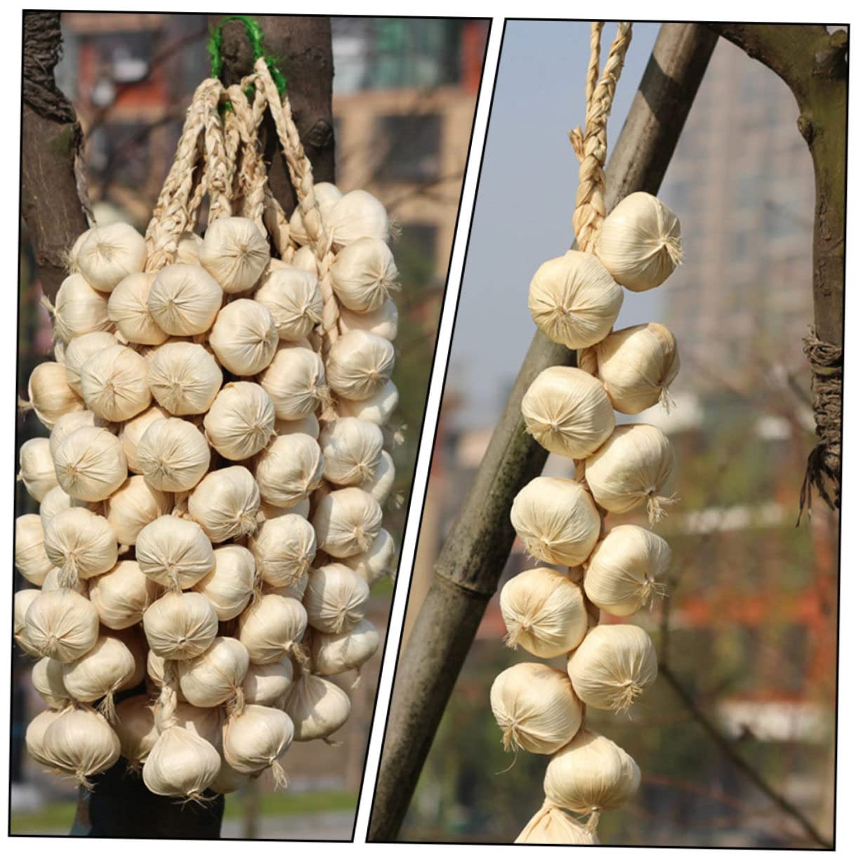 Aglio Finto In Schiuma Appeso - Decorazione Cucina Realistica | 41cm - Foto 6