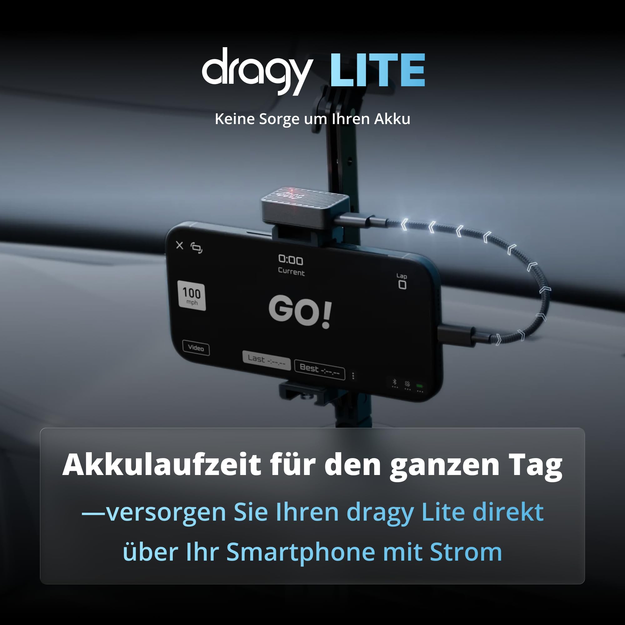 Der brandneue dragy Lite – Ultraleichter GPS-Laptimer für RC-Cars & FPV-Drohnen | Hochpräzises 25Hz-GPS-Modul mit UART-/Kompass-Ausgang | RaceChrono-kompatibel | 6,5 Std. Akkulaufzeit