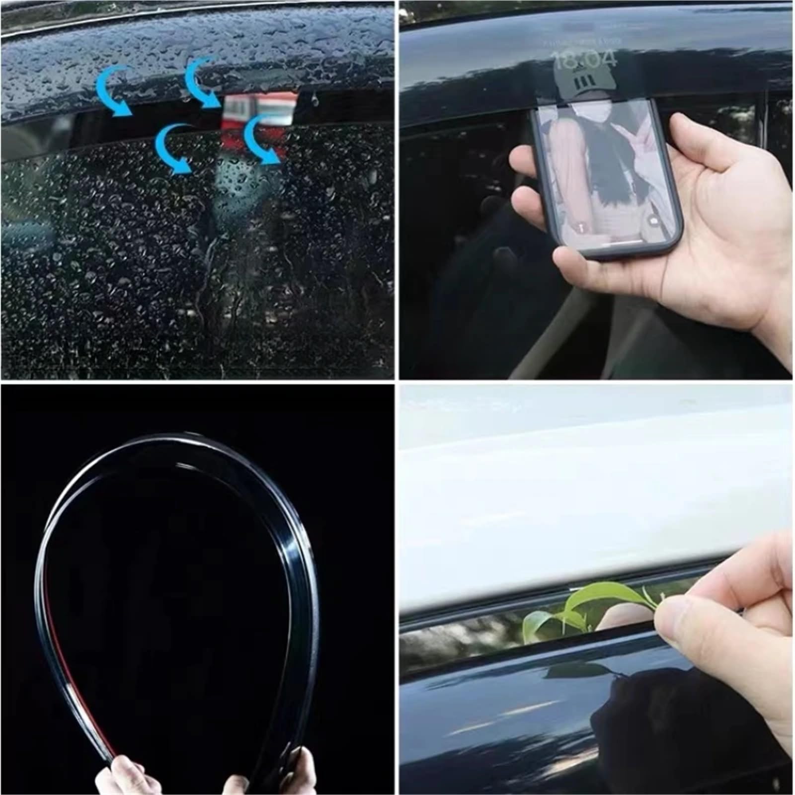Pasuje do okna Byd Seagull, osłona przeciwdeszczowa, okno przeciwdeszczowe, wygląd nadwozia, akcesoria, materiały modyfikacyjne osłona