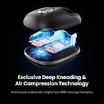 RENPHO Massager de pied avec chauffage, Machine électrique de massage de pied Shiatsu à tricotage profond avec télécommande sans fil, 3 Niveaux de chauffage & Air Compression, Cadeaux d'anniversaire pour femmes Hommes
