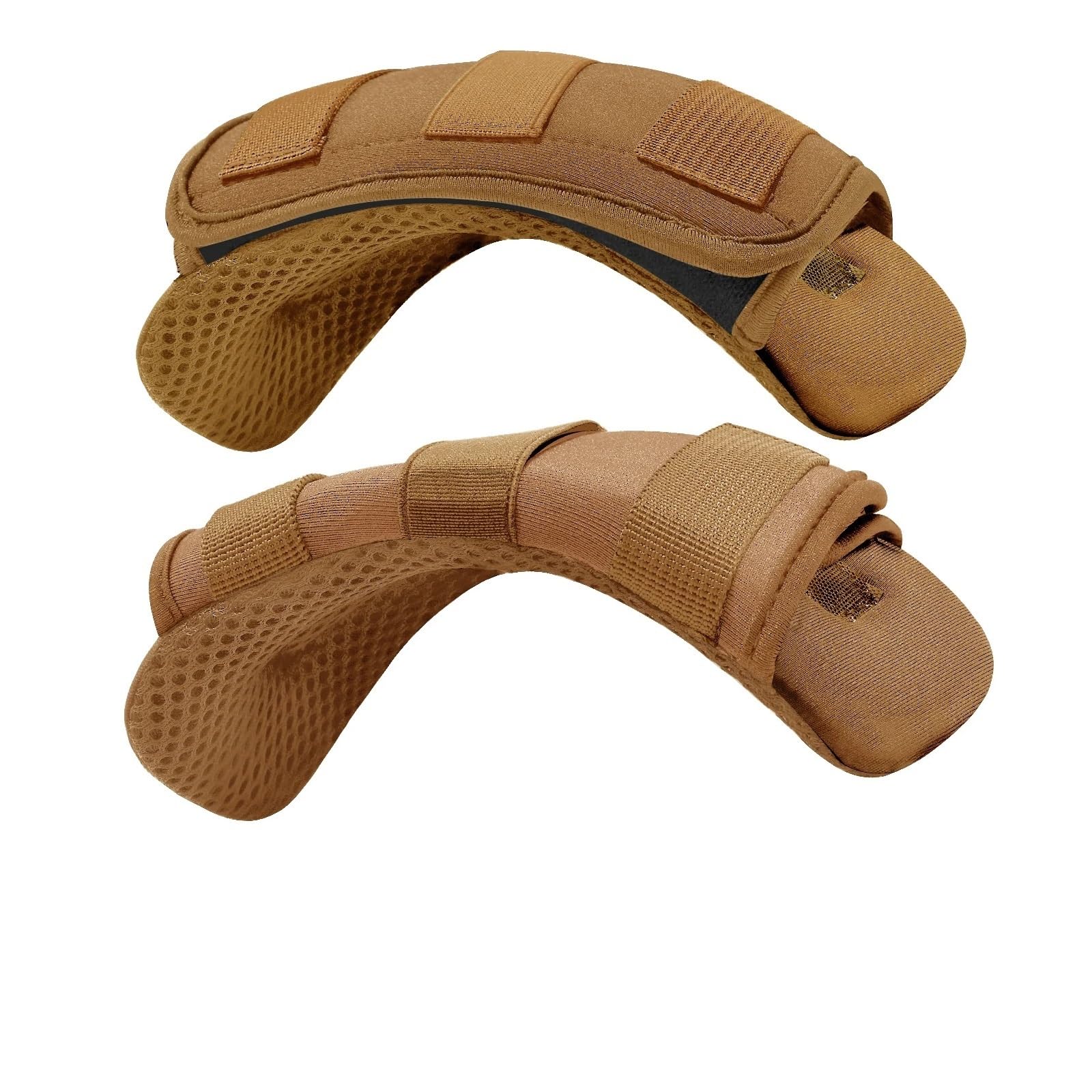 Schulterpolster 2er-Pack universelles breites Schulterpolster mit ultradickem Kissen for Taschen, Gepäck, Rucksäcke, Umhängetaschen(Khaki)