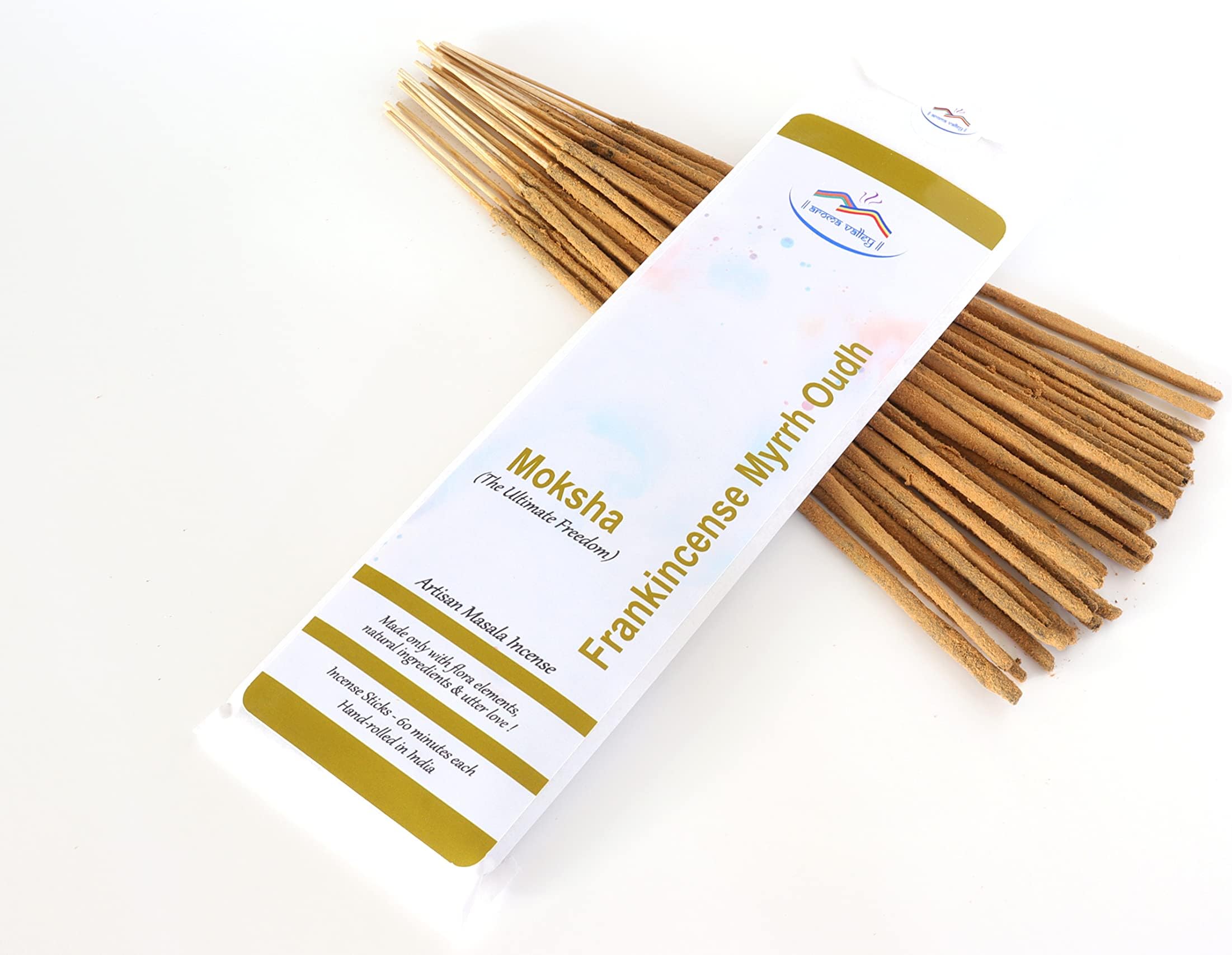 Aroma Valley Divine Oud (Agarwood) Incense Sticks - Artisan Luxury Masala Incense - Agarwood with hint of Frankincense and Myrrh - Handcrafted - Divine Scent for Home, Meditation & Aromatherapy
