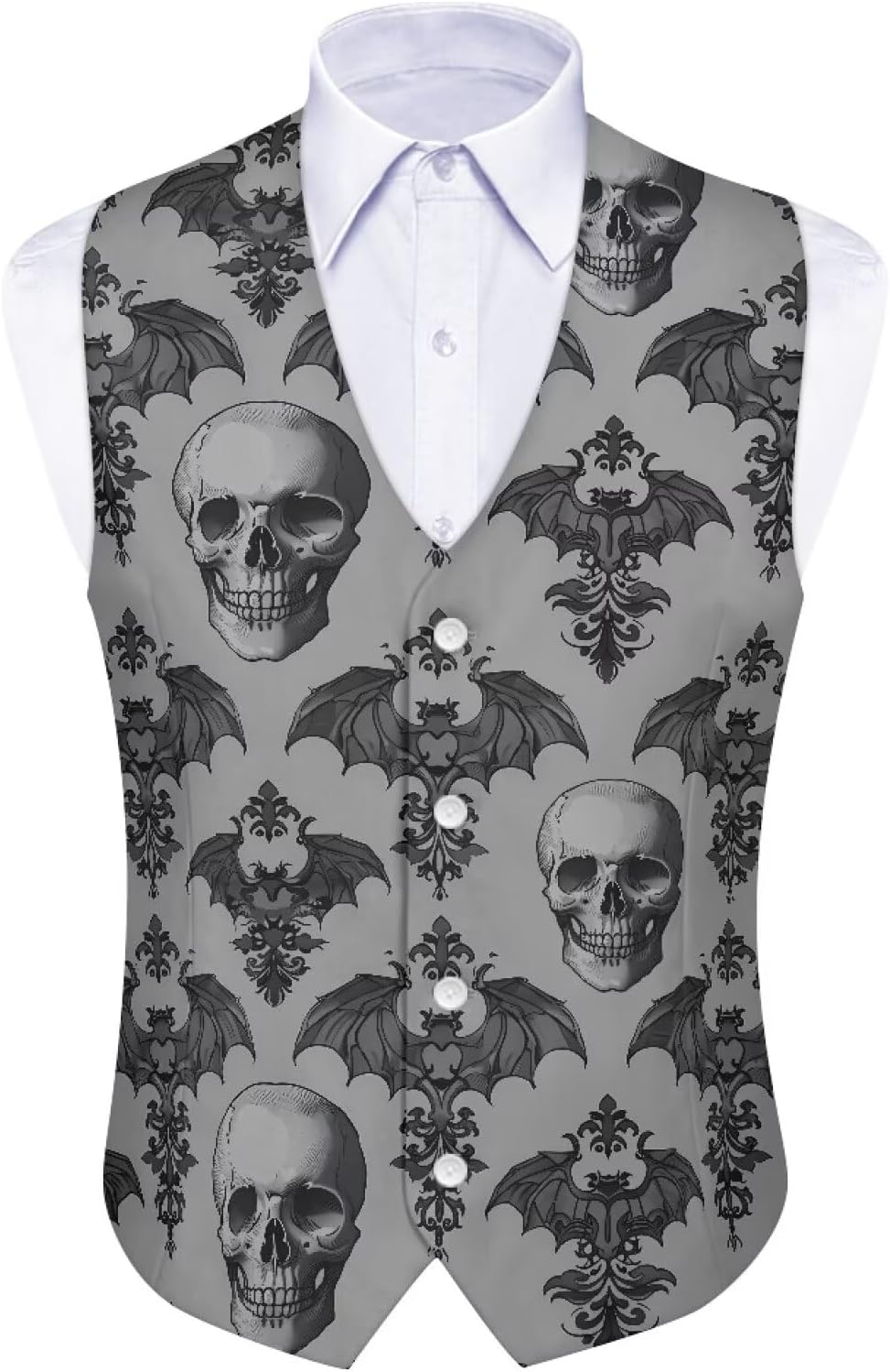 Biyejit Men's Suit Vest Business Formal Dress Waistcoat Slim Fit Vests for Men for Suit or Tuxedo Wedding Dress