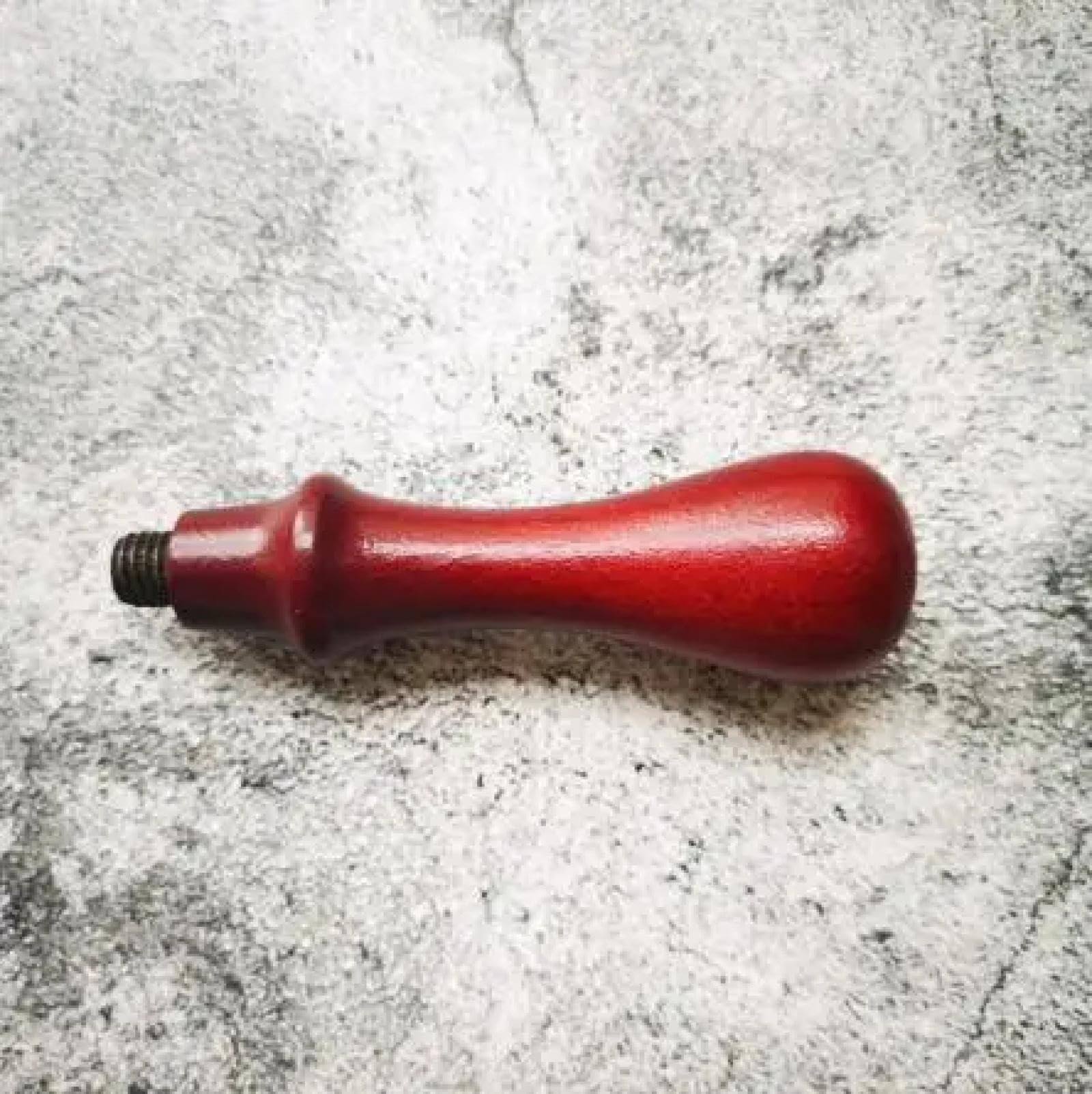 Cachet de cire avec poignée en bois et sceau ancien rétro style 3