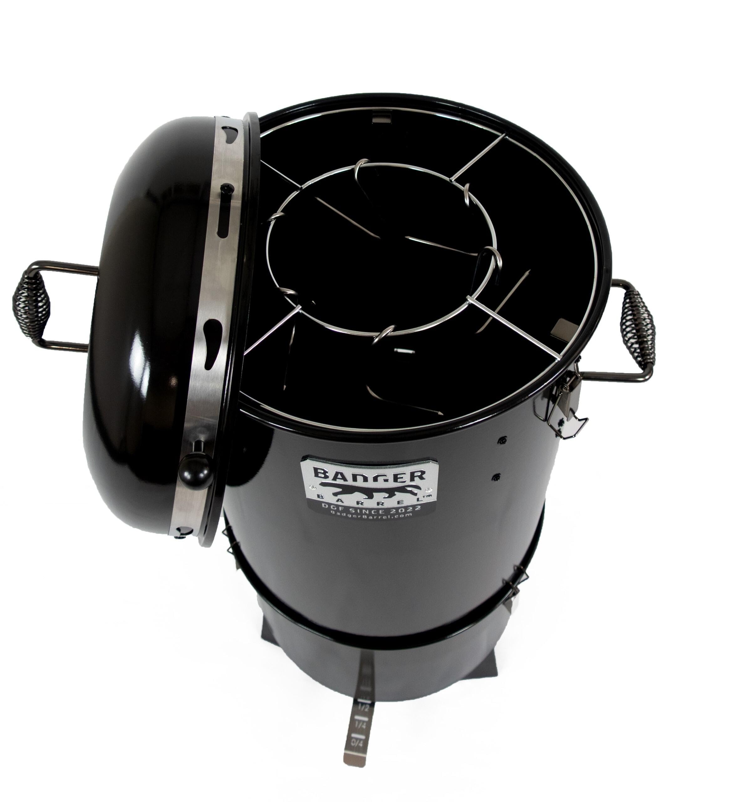 Amazon.co.jp: Badger Barrel BBQ - 16インチドラムスタイルスモーカー 