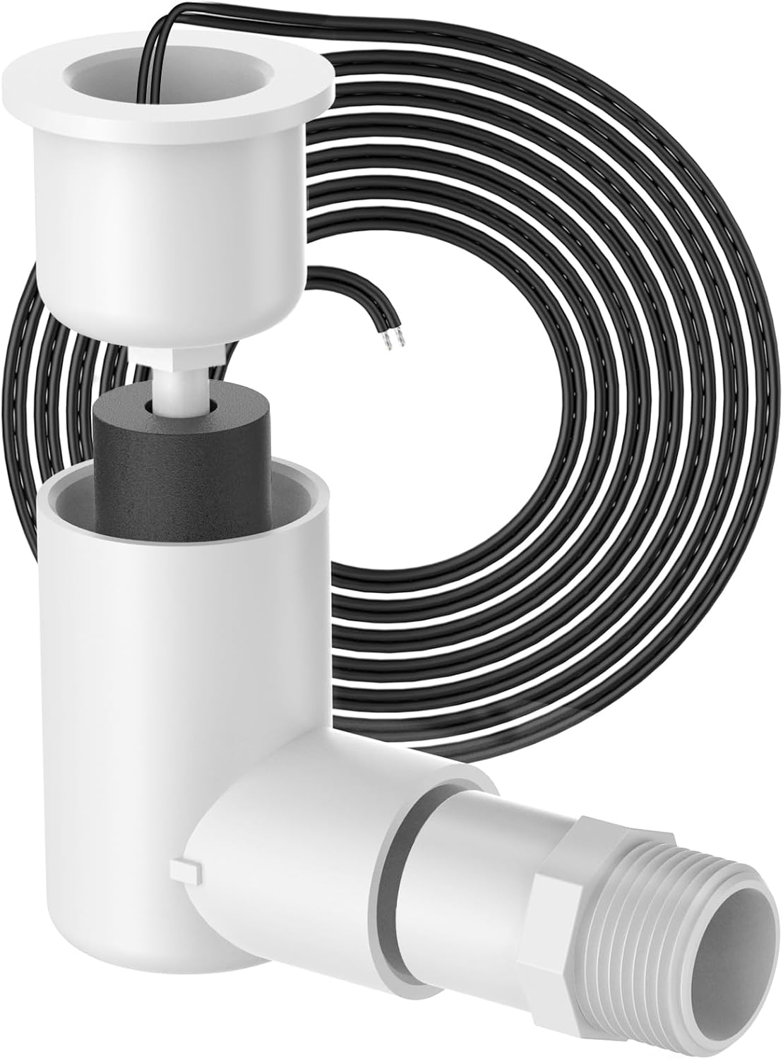 FILGAUR SS2 L-Shape Float Switch for HVAC AC Drain Pan - Detects Clogs, Shuts Off System, Prevents Flood Damage