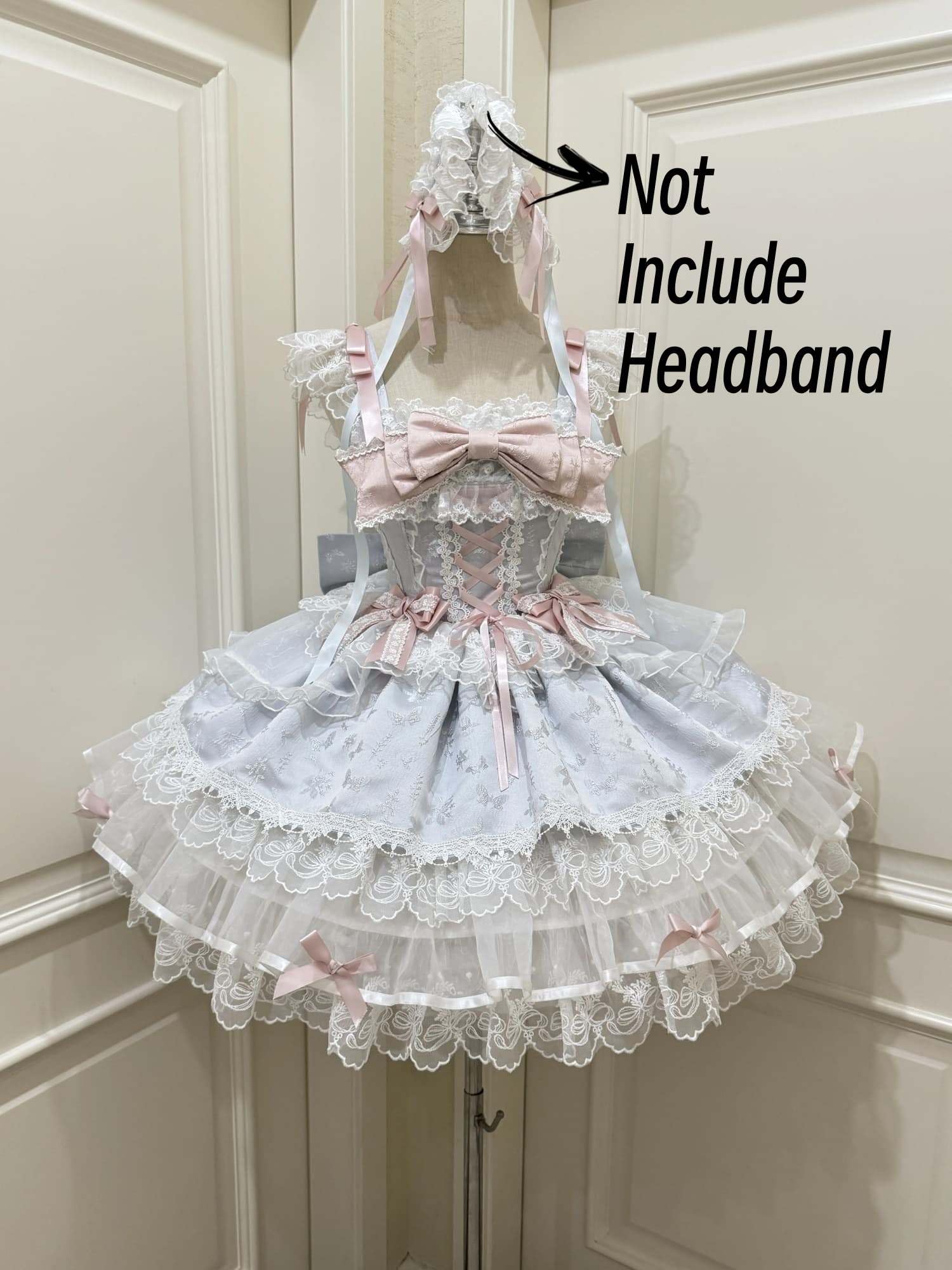 Abito da principessa Lolita senza maniche per adolescenti Kawaii balletto in pizzo increspato a strati vittoriano eleganti abiti da cocktail per feste