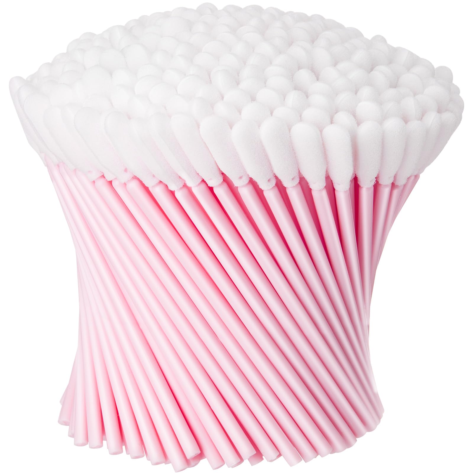 Zhengmy 500 Pieces Swabs Sponge Tip Swabs Foam Tip Sticks for Inkjet Printer Print Head, Camera Lens, Optical Equipment 3.66 Inch(Pink)