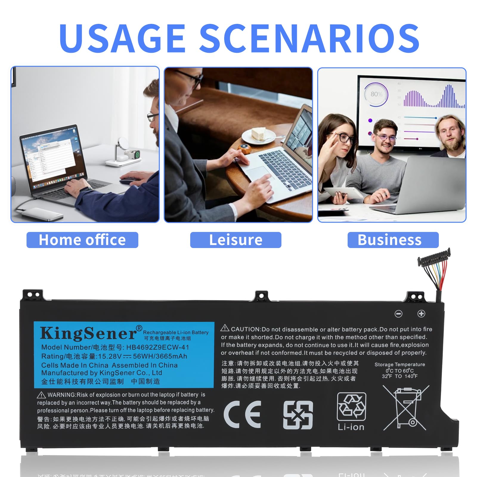 HB4692Z9ECW-41 - Batteria per laptop Huawei MateBook D 14-53010TVS NBL-WAQ9R WAP9R WAP9H WAQ9L NBB-WAH9P NDR-WFH9HN BoB-WAH9P