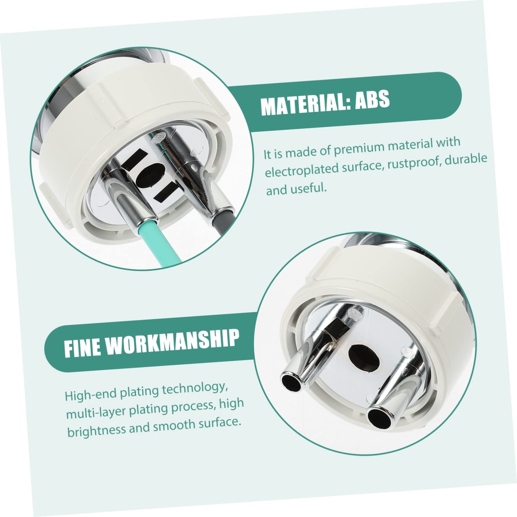 4 Pezzi Pulsanti Accessori Per Servizi Igienici Pulsante Sciacquone Pulsante Wc Serbatoio D'acqua Pulsante Rotondo Wc Cassetta Di Scarico Con Pulsante Per Wc Abs Argento