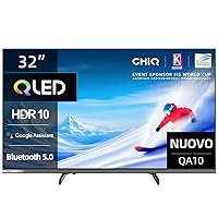 CHiQ 32QA10 QLED 32 Pollici Full HD HDR10 | Audio Dolby | Chromecast Integrato Triplo Tuner (DVB)