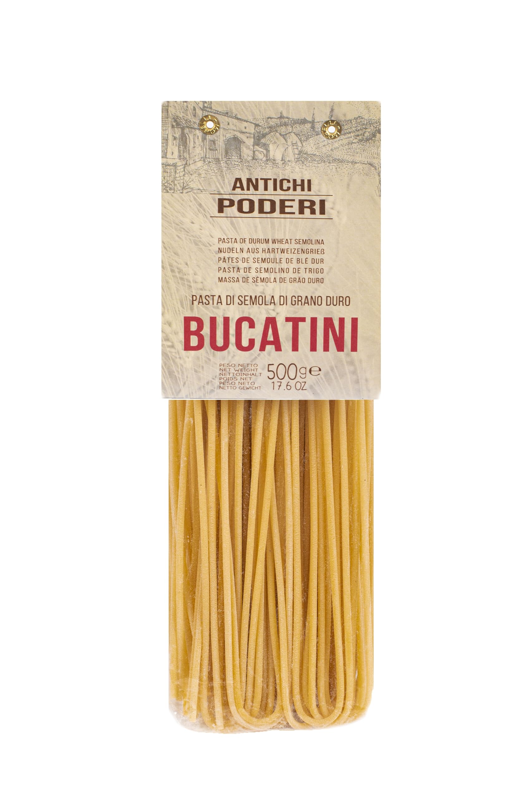 Antichi Poderi Toscani - Pasta - Bucatini - Made with Durum Wheat Semolina - 500 gr
