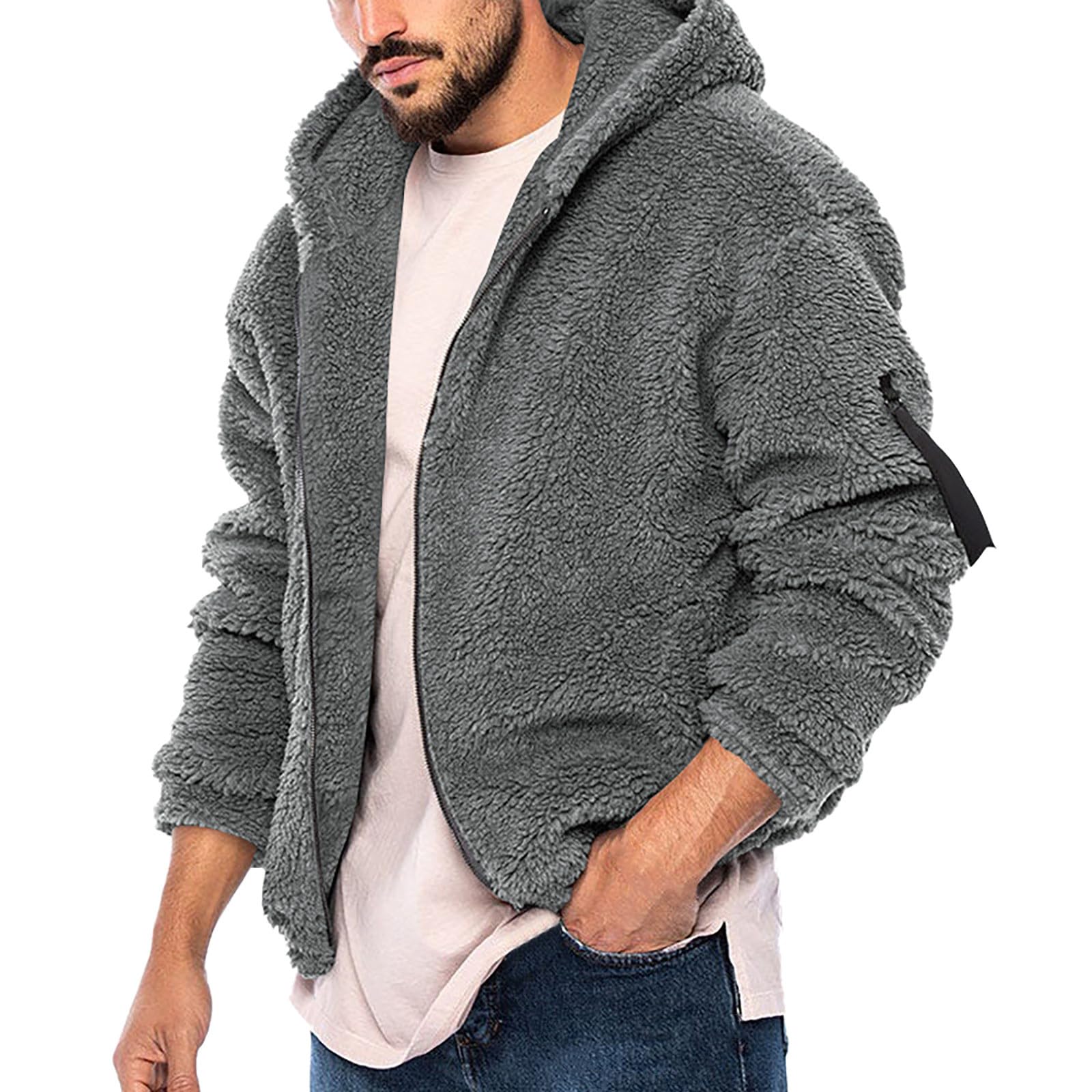 Felpa Uomo Full Zip Micro Pile - Giacca Invernale Con Cerniera, Comfort E Stile Casual