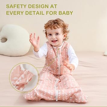 Baby Sleeping Bag 2.5 TOG Cotton Feather M | 100% Cotton baby sleeping bag, gentle on baby's skin with breathable winter warmth and cozy sleep comfort for 6-18M