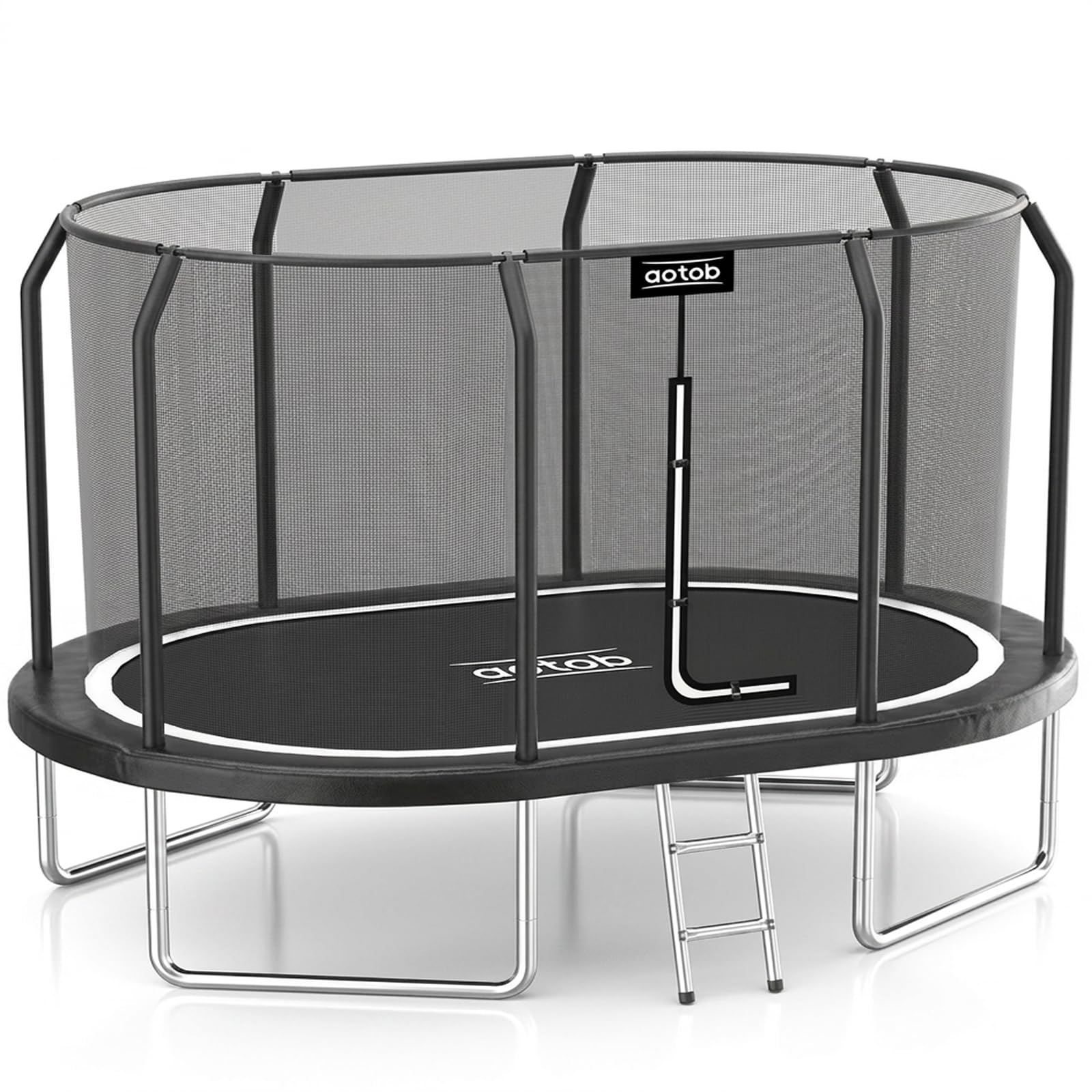AOTOB Trampoline with Net for Kids Outdoor 8 10 12 14 15FT ASTM 400LBS