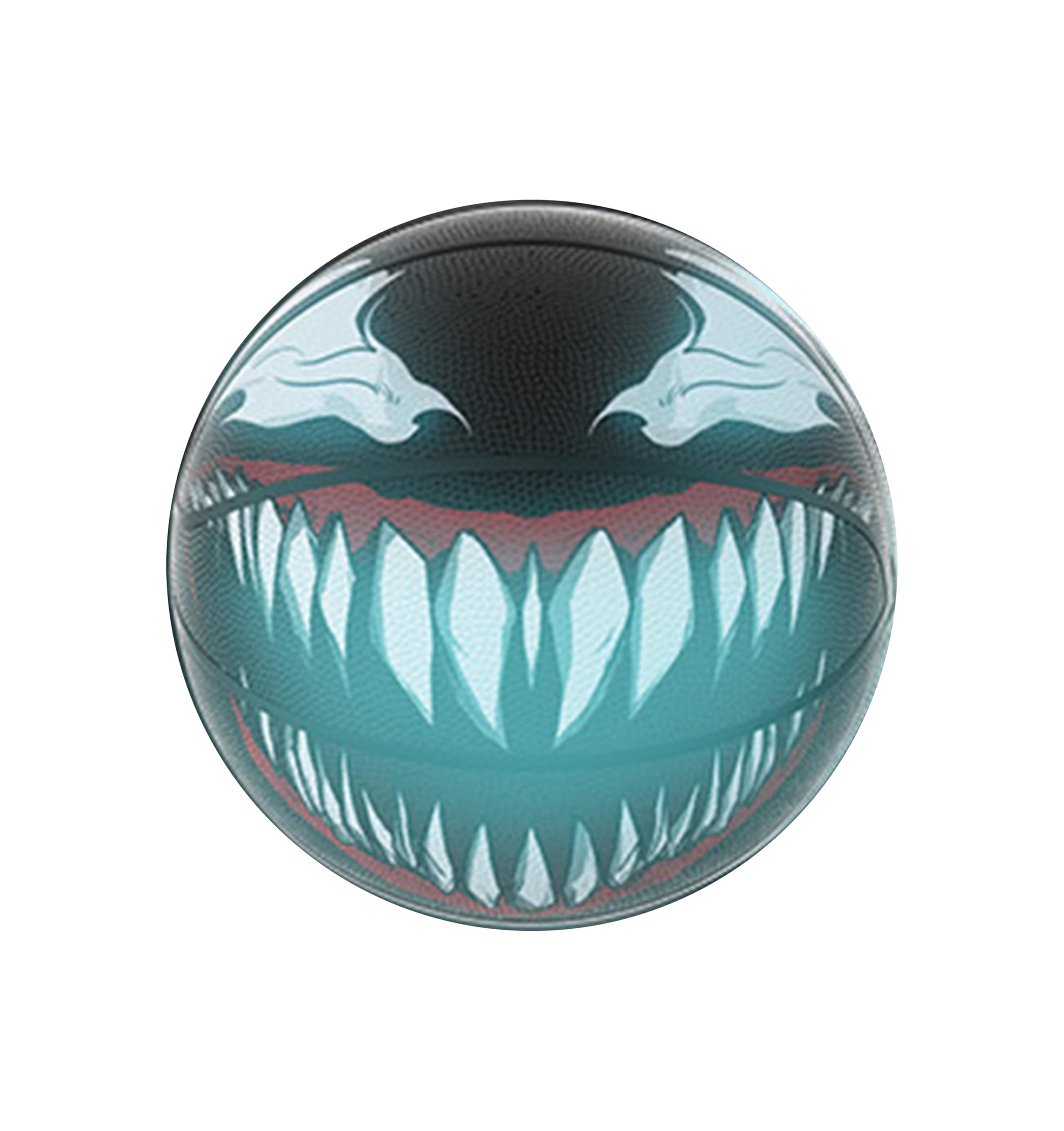 Venoms Printings Glow in The Dark Basketball Cool Glowing Luminous Basketball with Pump and Bag Indoor Outdoor PU Leather Size 7